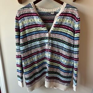 Cherokee Multicolor Knit Cardigan